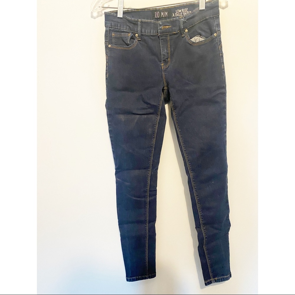 High waisted skinny jeans